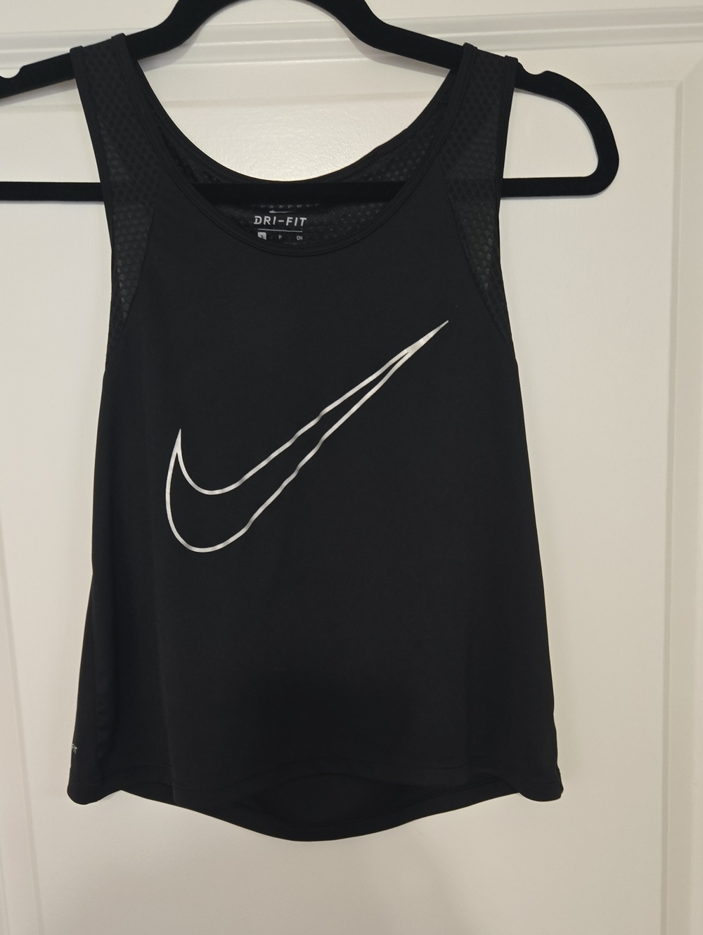 Nike Black Tank Top with Silver Swoosh